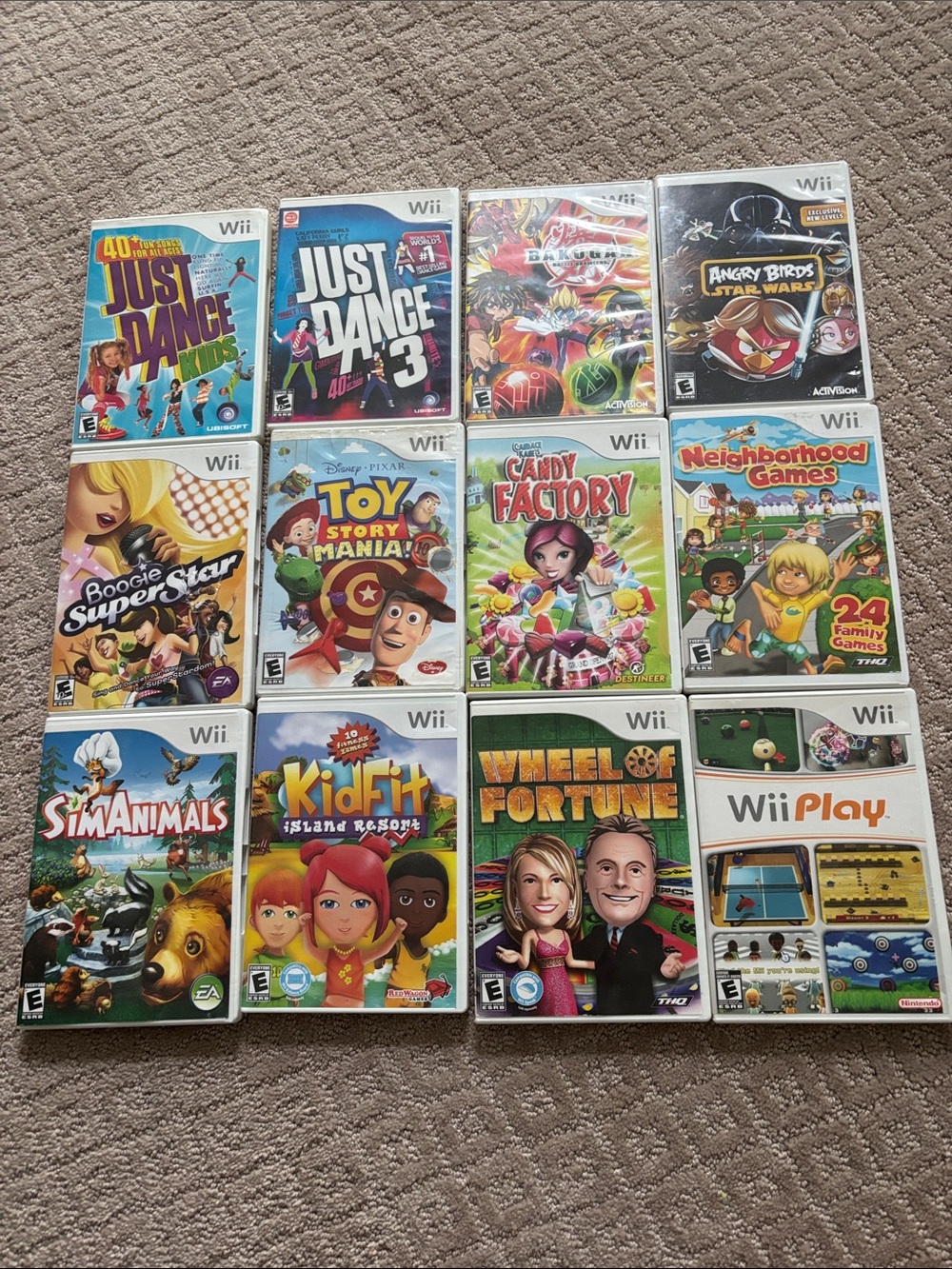 Nintendo Wii Game Lot